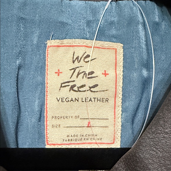 We the Free Blair Vegan Leather Jacket *NEW WITH TAGS* - Picture 11 of 12
